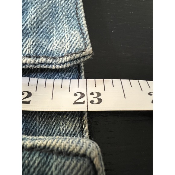 Chicos Denim Jacket Size 2P Embroidered Boho Bohemian Collarless Coastal - Picture 9 of 14